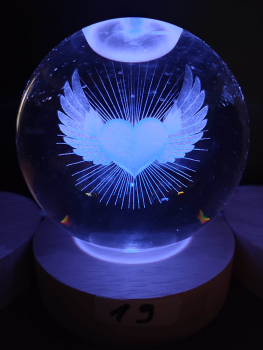 Hologrammkugel - Herz - Farbwechsel